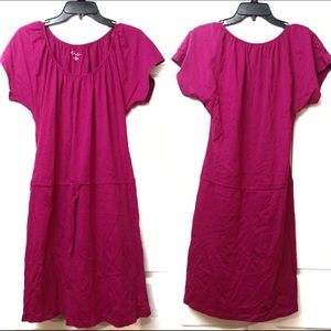 KIM ROGERS Size M Pink Sack Dress w Middle Tie